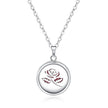 Open Round Hollow Perfume Box Necklace