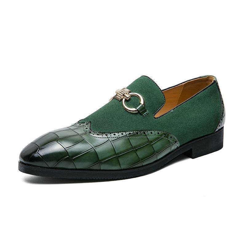 Men's Korean Style Low-Top Business Casual Leather Shoes – Pointed Toe PU
