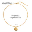 Stainless Steel Shell & Starfish Beach Necklace – Electroplated Clavicle Chain for Women (14 Styles)