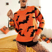 Fashion Women's Wear Long Sleeve Halloween Brocade Sweater Knitted