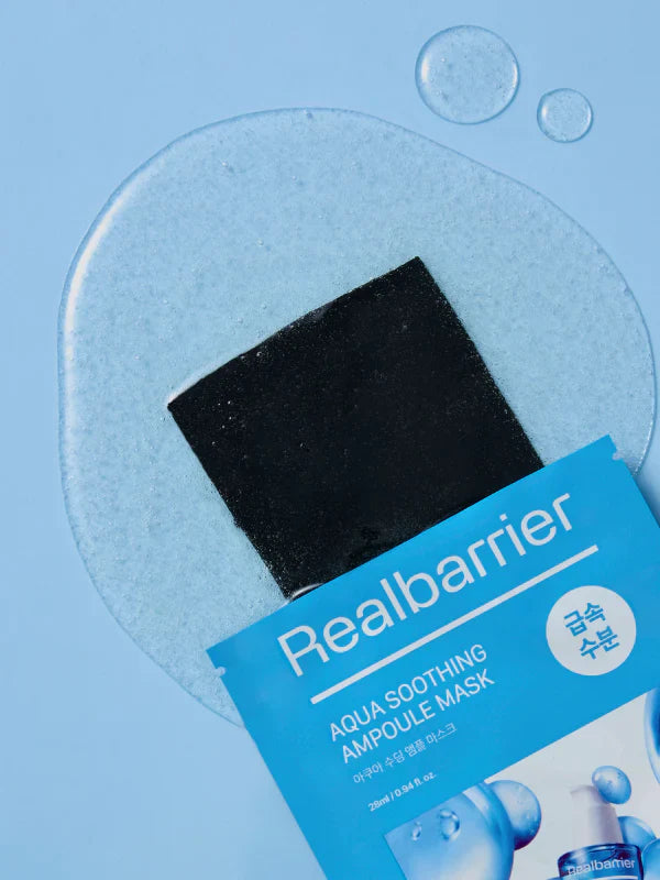 Real Barrier Aqua Soothing Ampoule Mask 28ml - 1 BOX / 10 PCS