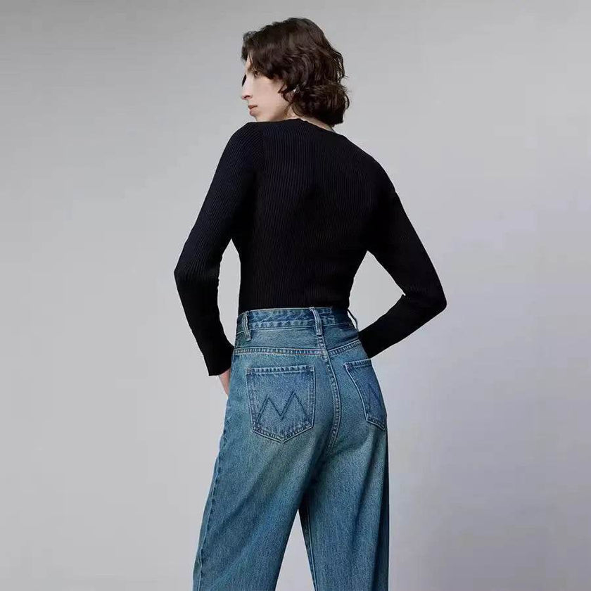 Fashion American Retro New Baggy Jeans Pant Women