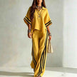 Womens Clothing Short-Sleeve Shirt And Loose Pants Two-Piece Set