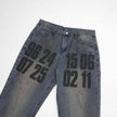 High Street American Washed Distressed Baggy Denim Baggy Jeans Pant Pant unisex