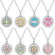 Open Round Hollow Perfume Box Necklace