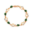 Hollow Love Bracelet With Rhinestones Fashion Temperament Heart-shaped Bracelet For Valentine's Day Gift Jewelry