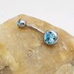 Puncture Hypoallergenic Titanium Steel Navel Buckle Belly Nail