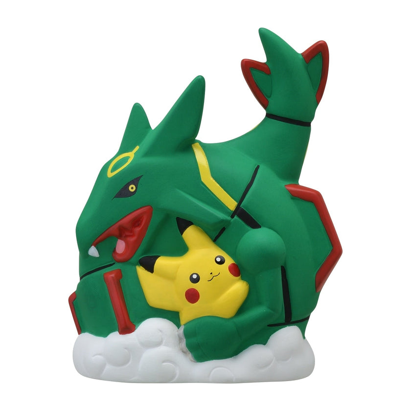 Pokemon - Pikachu and Rayquaza ceramic decoration