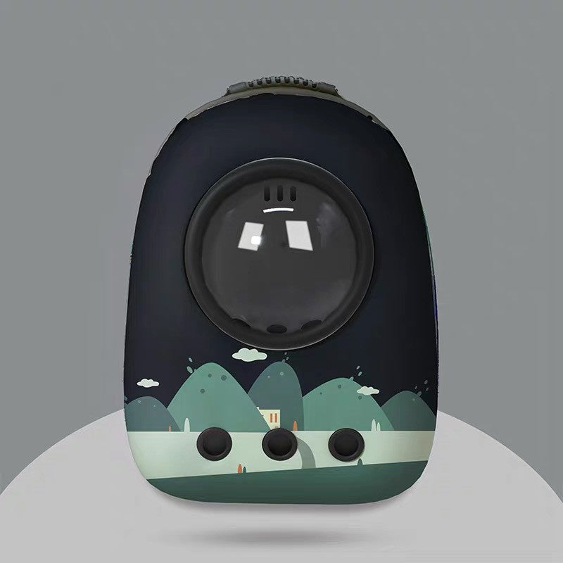 Space Capsule Pet Backpack – Breathable Transparent Cat & Dog Carrier (4 Styles)