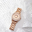 Luxury Crystal Watch for Women – Stainless Steel Fashion Wristwatch