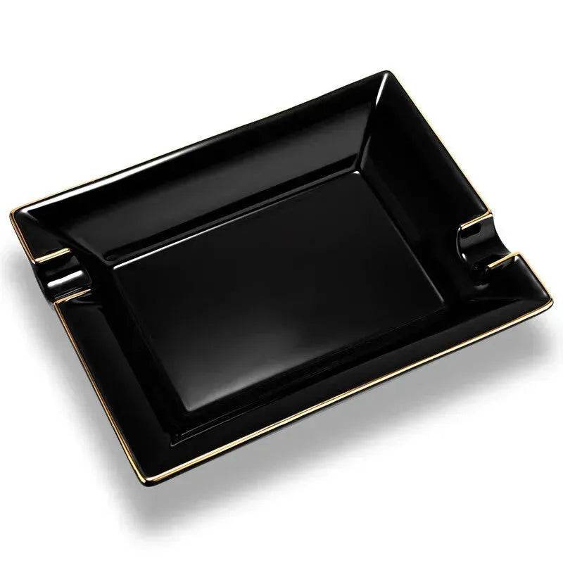 Luxury Ceramics Double slots Cigar Ashtray