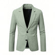 Men's Casual Light Business Suit Jacket – Slim Fit, 2 Colors, S–XXL