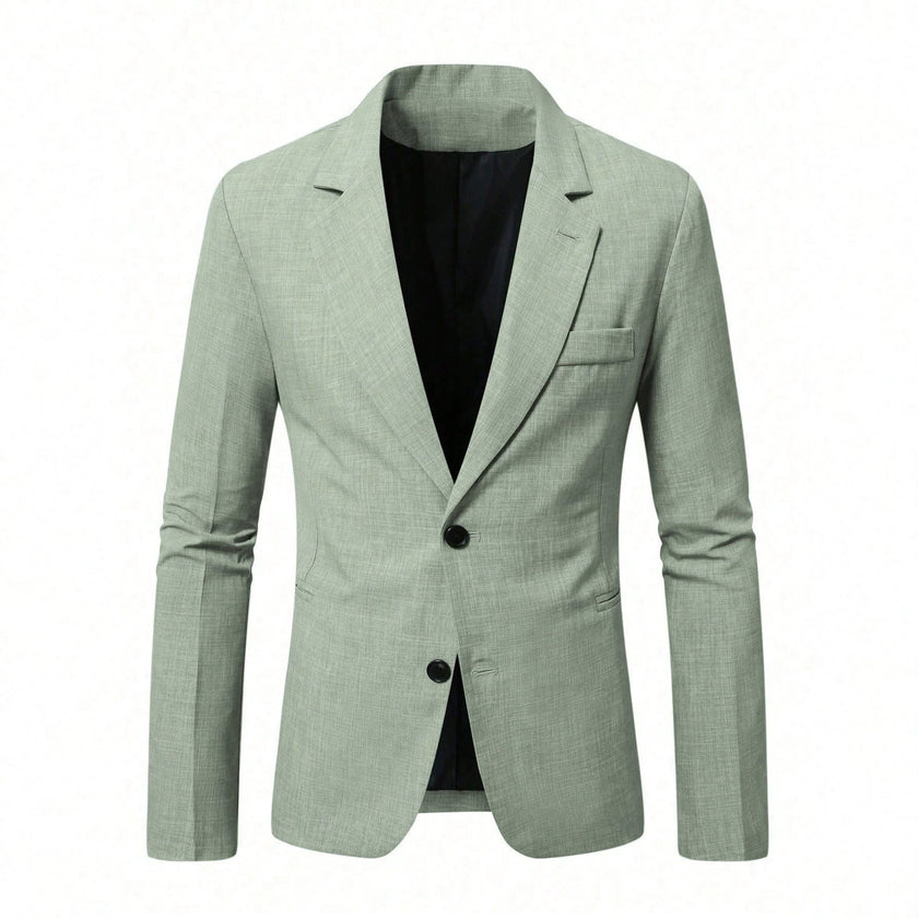 Men's Casual Light Business Suit Jacket – Slim Fit, 2 Colors, S–XXL