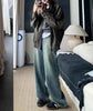 Retro Design Wide Leg Pants High Waisted Boyfriend Jeans