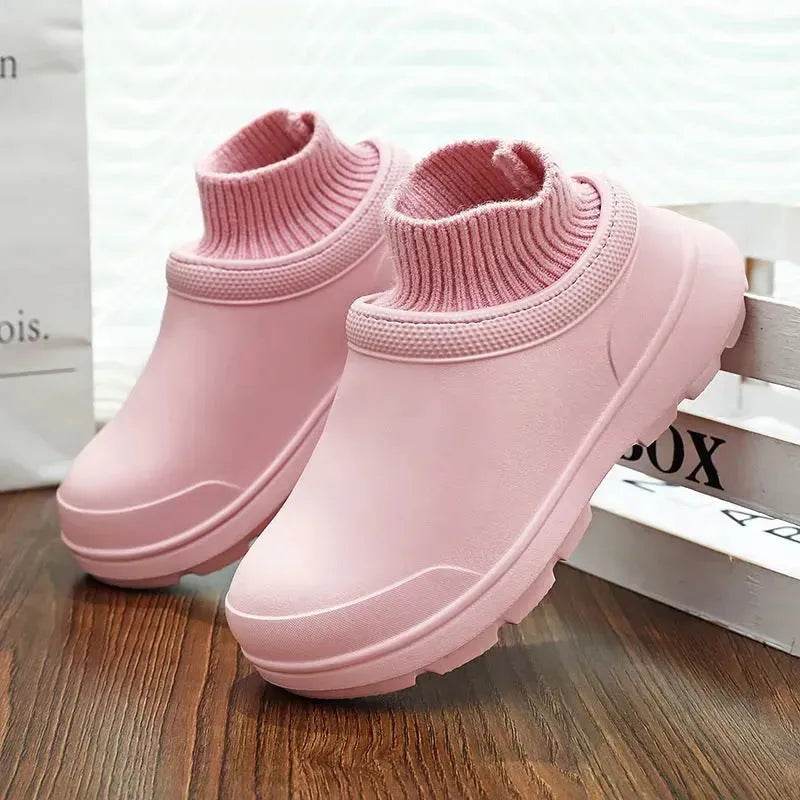 Winter Women's Fashionable Waterproof Cotton Slippers
