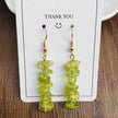 Handmade DIY Natural Crystal Stone Beaded Earrings