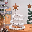 Creative Wooden  DIY Twine Wooden Bead Christmas Tree decorations Ornaments