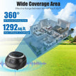 1Pc Ultrasonic Rodent Chaser Rat Repellent Pest Driver Mouse Control Squirrel Repeller With 4 Modes 4-65KHz Strobe Light 4 Timer 1292sq.ft. Coverage For Rodent Mouse Rats Squirrels Bats