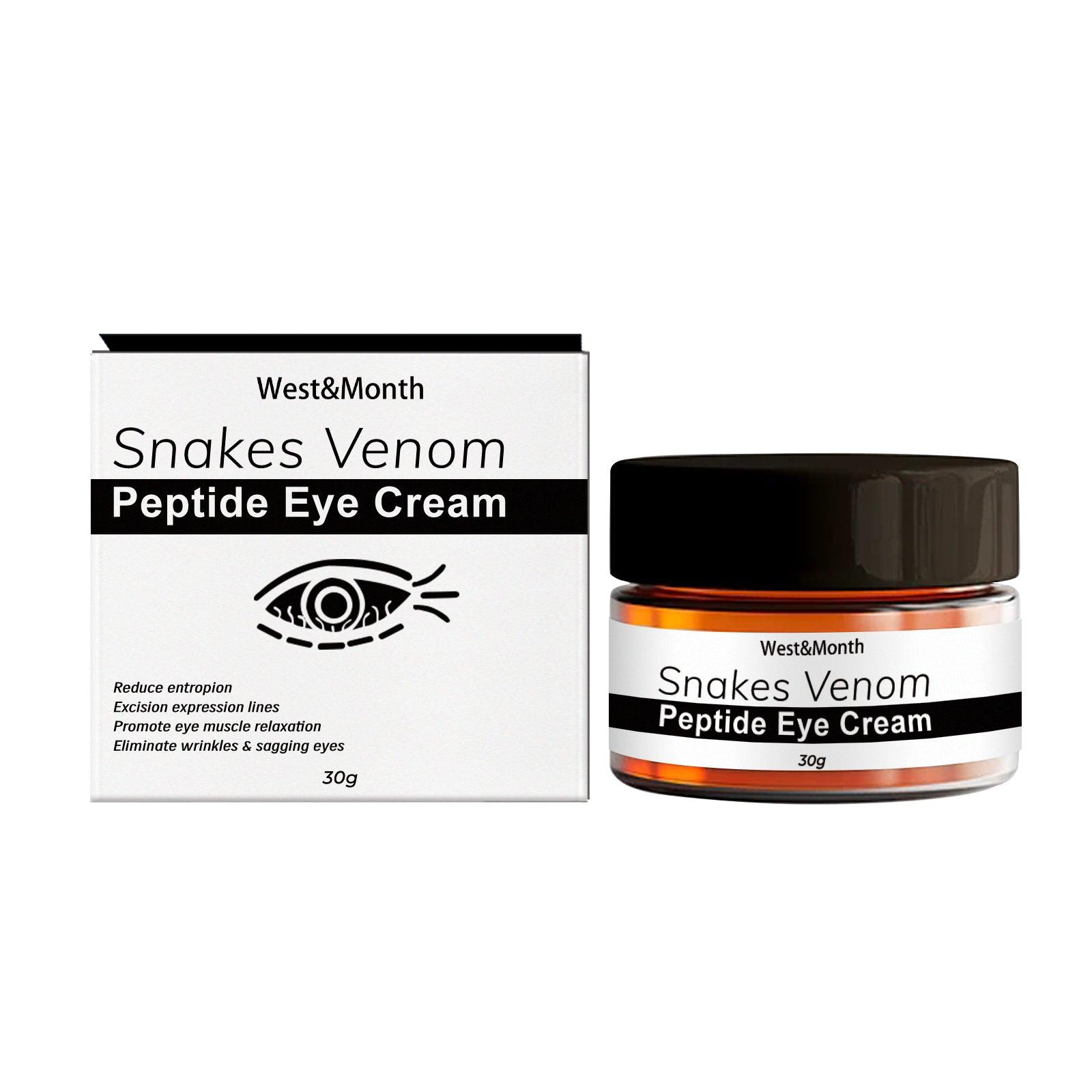 Snake Venom Eye Cream Kojic Acid Coffee Seed Extract Hyaluronic Acid Dark Circles Wrinkles Tightening
