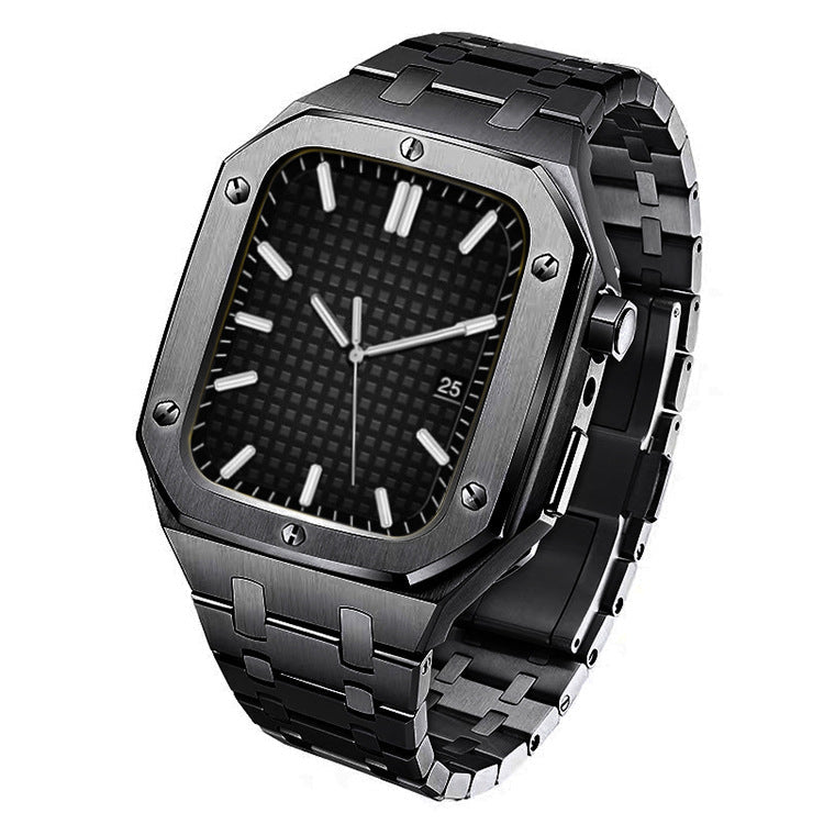 Premium Watch Strap & Protective Case – Modified Steel Strap Watch Accessory Kit