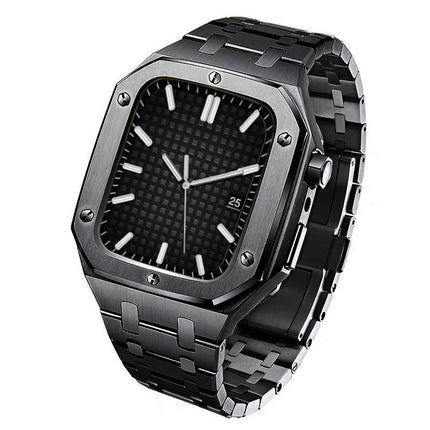 Premium Watch Strap & Protective Case – Modified Steel Strap Watch Accessory Kit