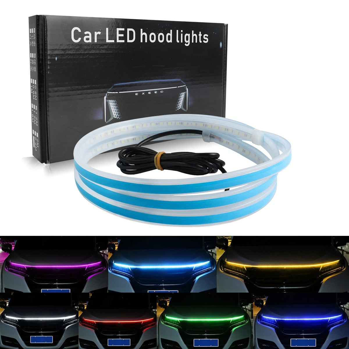 Dynamic LED Hood Light Bar – Daytime Running Light with Startup Scan Effect for Cars Canada