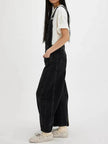 Women's Loose Denim Overalls Jumper – Casual Bib Suspender Jeans Jumpsuit with Pockets | Streetwear