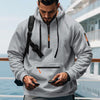 Mens Cargo Jackets – Loose Fit Polyester Utility Jacket with Long Sleeves