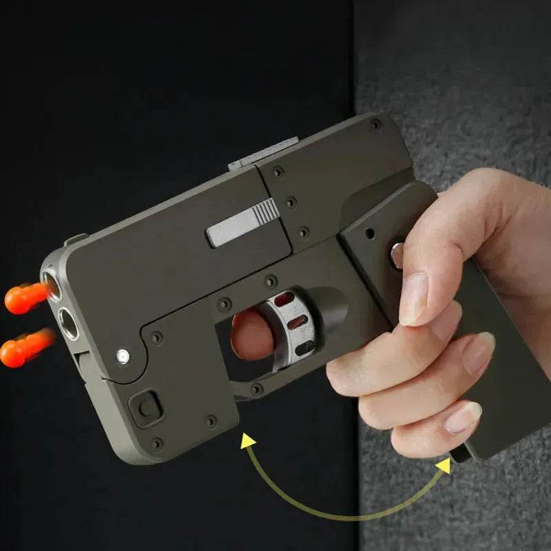 mobile phone shape folding soft bullet gun toy