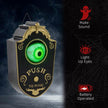 HOMCOM 7.1 Halloween Decoration, Animatronic Doorbell With Simulation Light-up Eyeball, Sound And Motion Activated Animated Prop W  Piercing Doorbell Sound