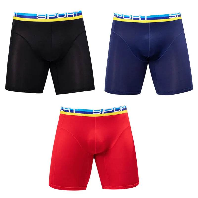 Men’s Compression Boxer Briefs – Breathable Athletic Performance Underwear with Support Pouch