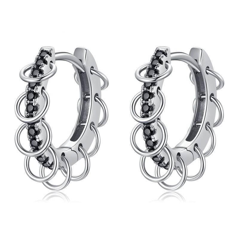 European And American Design Zircon Copper Ear Buckle Simple And Advanced Earring