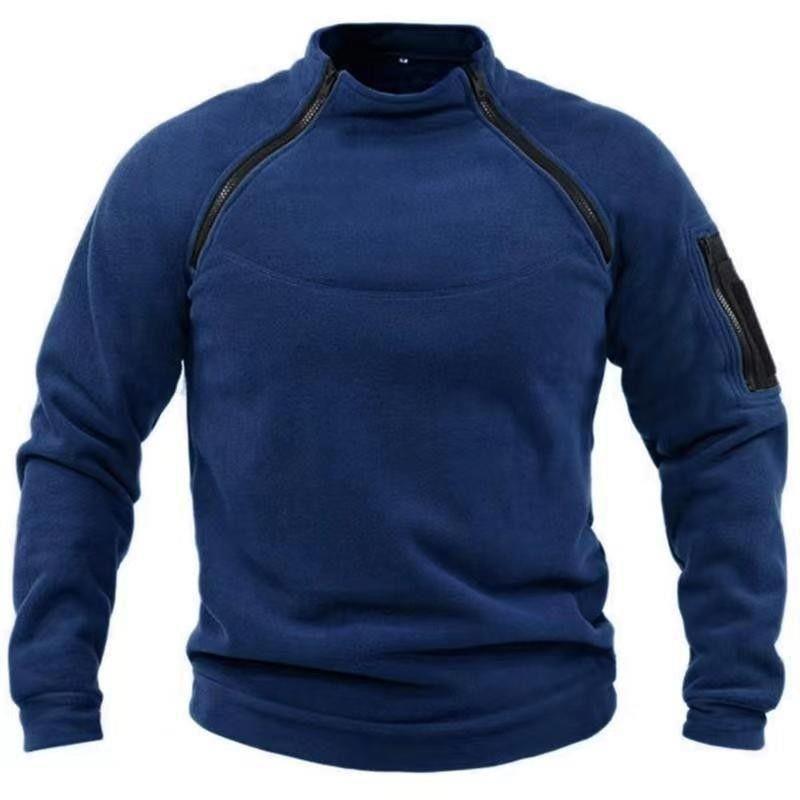 Mens Shawl Collar Cardigan – Warm Fleece Pullover Winter Sweater