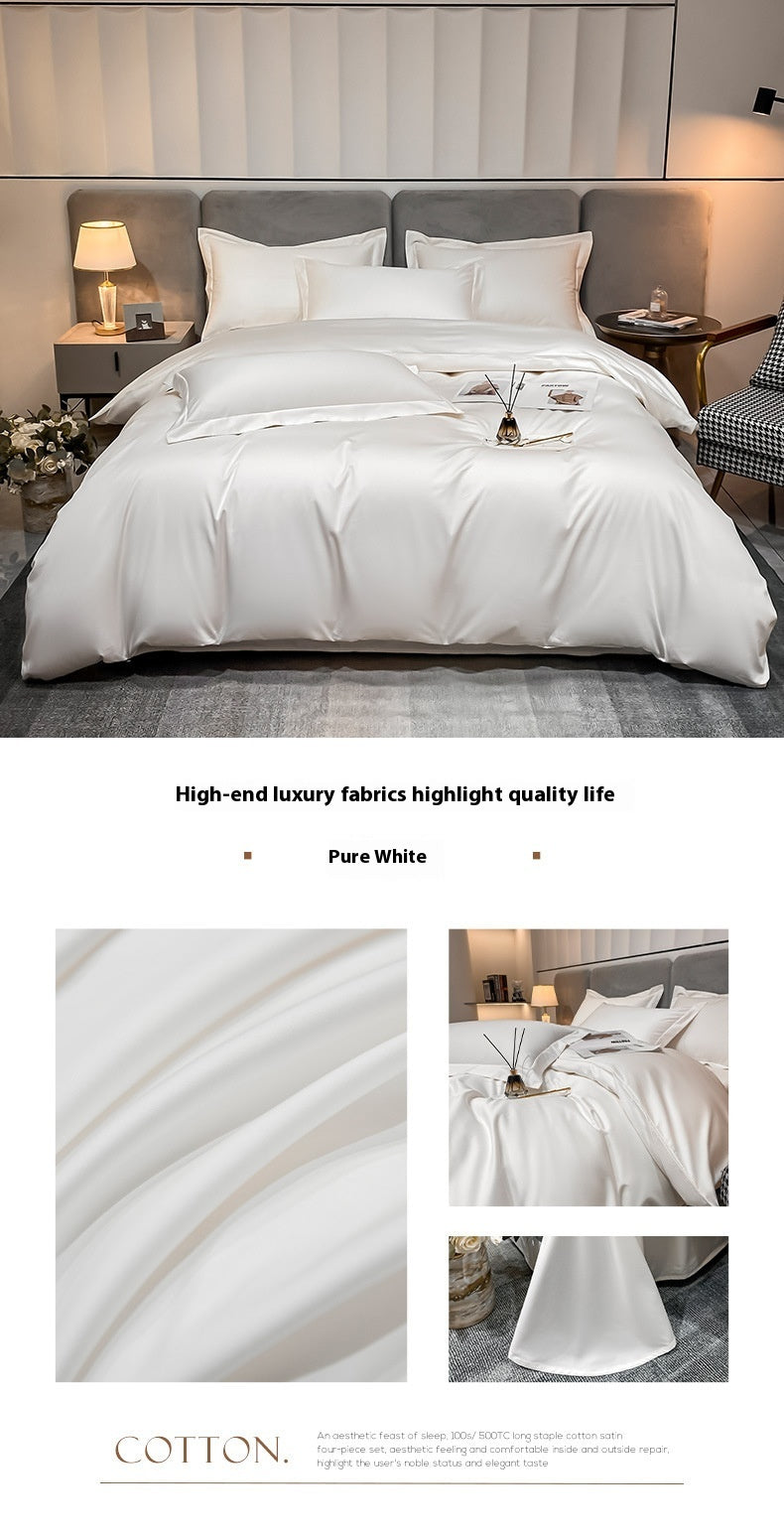 Egyptian Long‑Staple Satin Fabric Cotton Sheet – Luxury, Breathability & Timeless Comfort