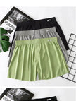 Men's Ice Silk Underwear Plus Size Loose Boxer Mid Waist