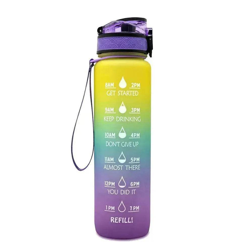 1L Tritan Hydrated Water Bottle for Sport Fitness