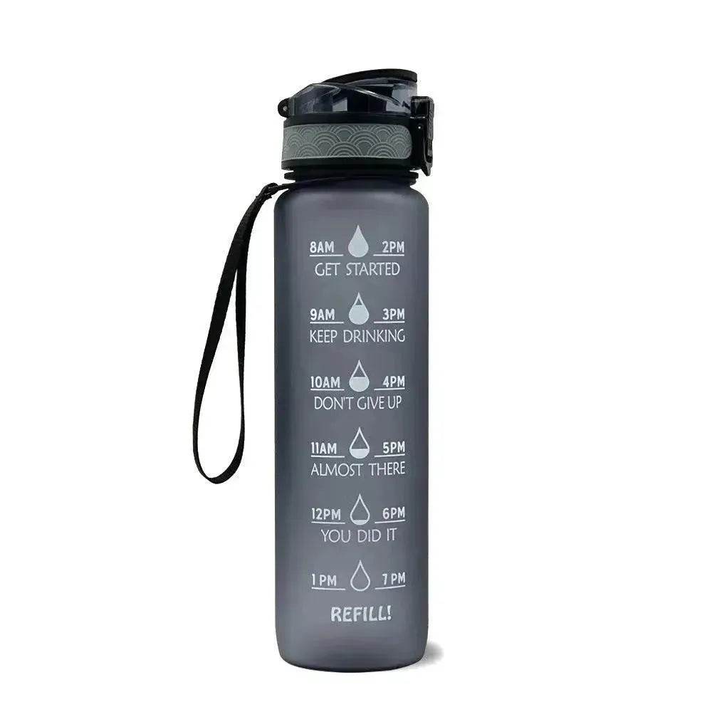 1L Tritan Hydrated Water Bottle for Sport Fitness