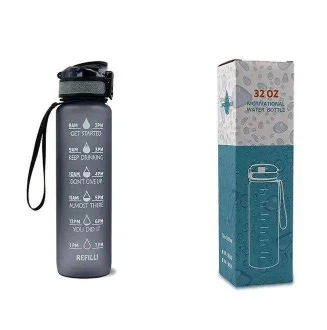 1L Tritan Hydrated Water Bottle for Sport Fitness