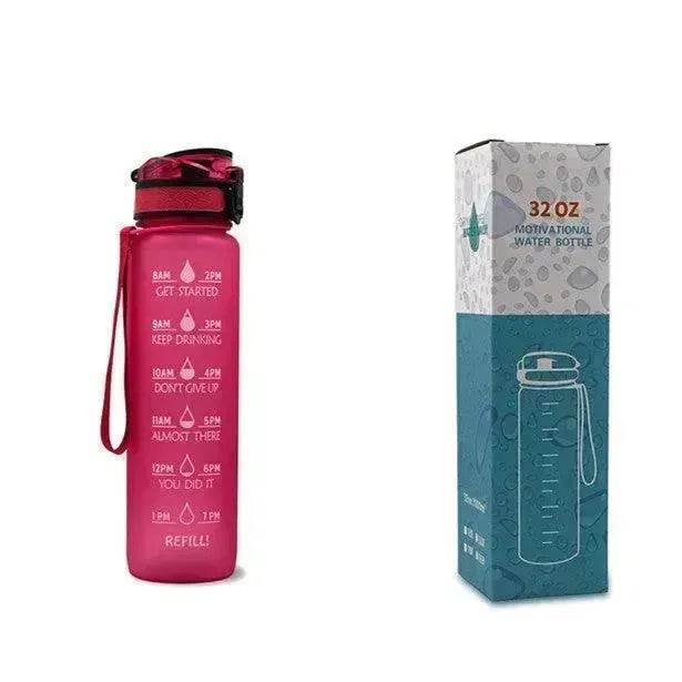 1L Tritan Hydrated Water Bottle for Sport Fitness