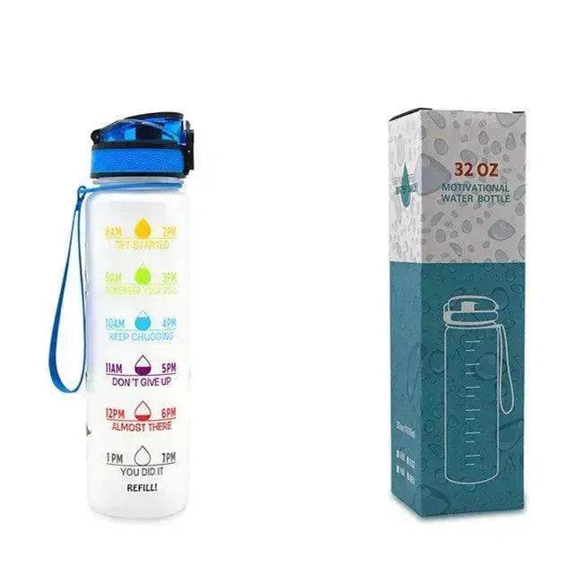 1L Tritan Hydrated Water Bottle for Sport Fitness