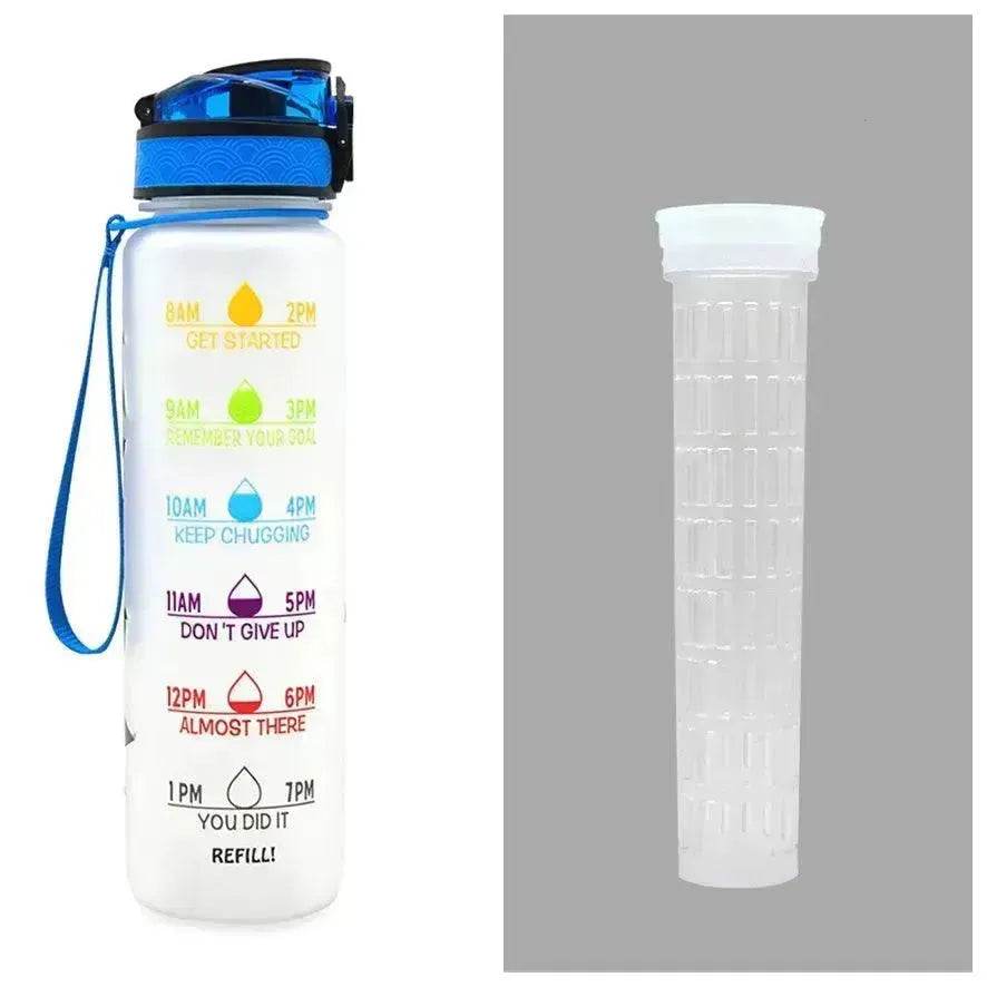 1L Tritan Hydrated Water Bottle for Sport Fitness