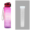 1L Tritan Hydrated Water Bottle for Sport Fitness