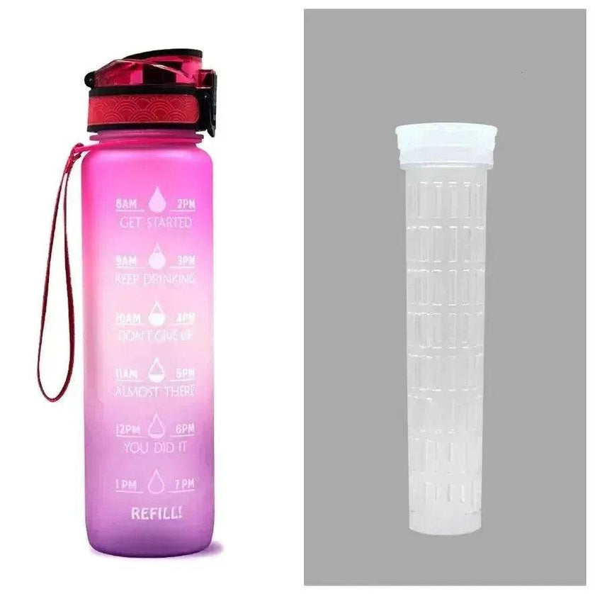 1L Tritan Hydrated Water Bottle for Sport Fitness