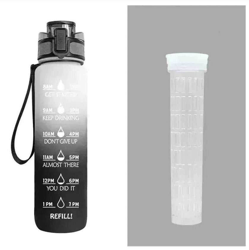1L Tritan Hydrated Water Bottle for Sport Fitness