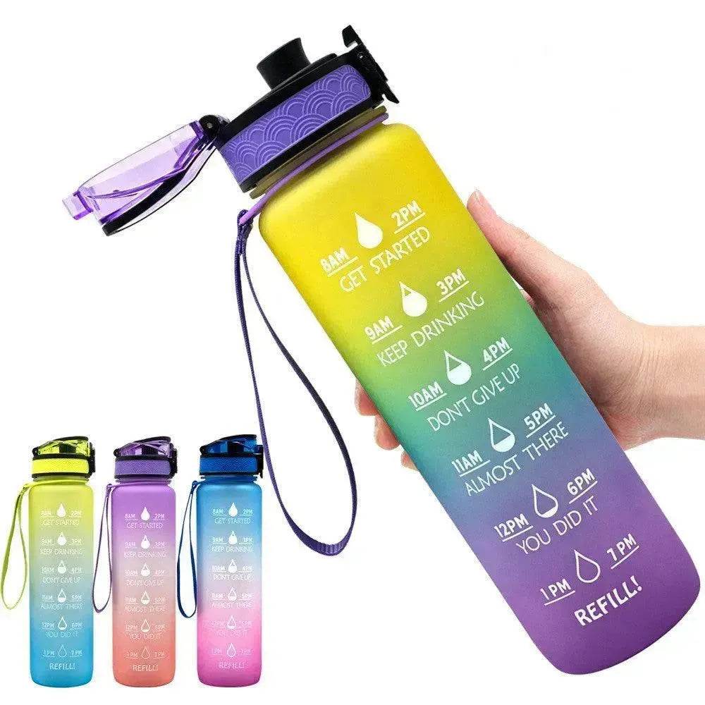 1L Tritan Hydrated Water Bottle for Sport Fitness