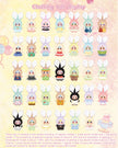 [pre order] Baby Three Rabbit Macaron Cute Mini Bunny Plush Blind Box