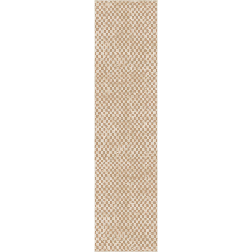Metro Checkered Natural Rug