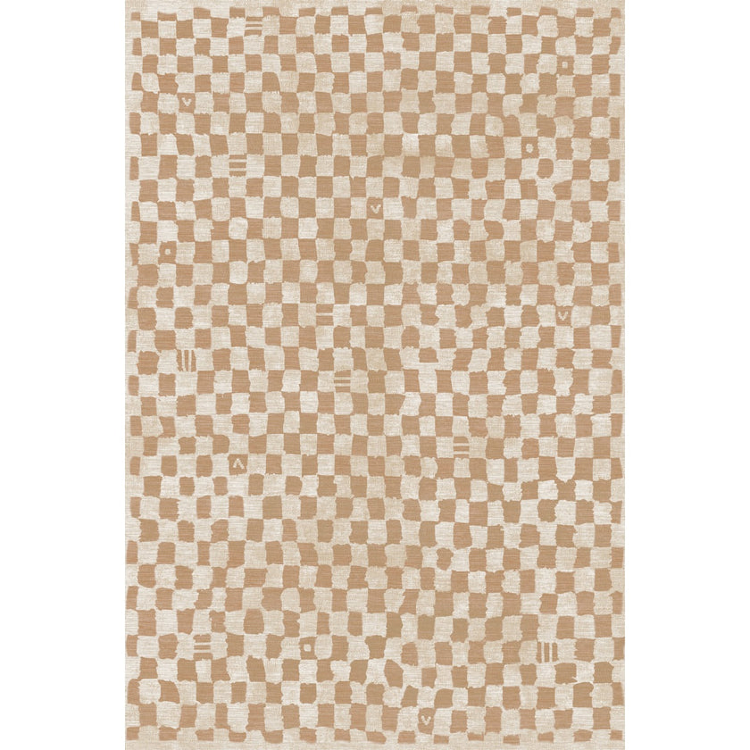 Metro Checkered Natural Rug