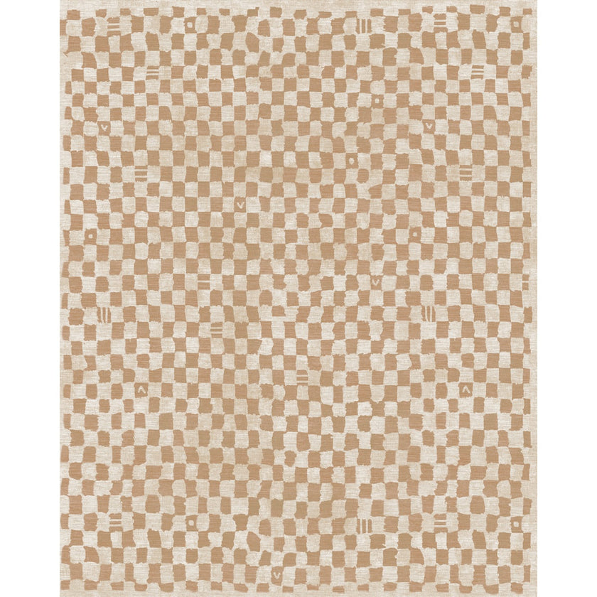 Metro Checkered Natural Rug