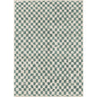 Metro Checkered Slate Green Rug